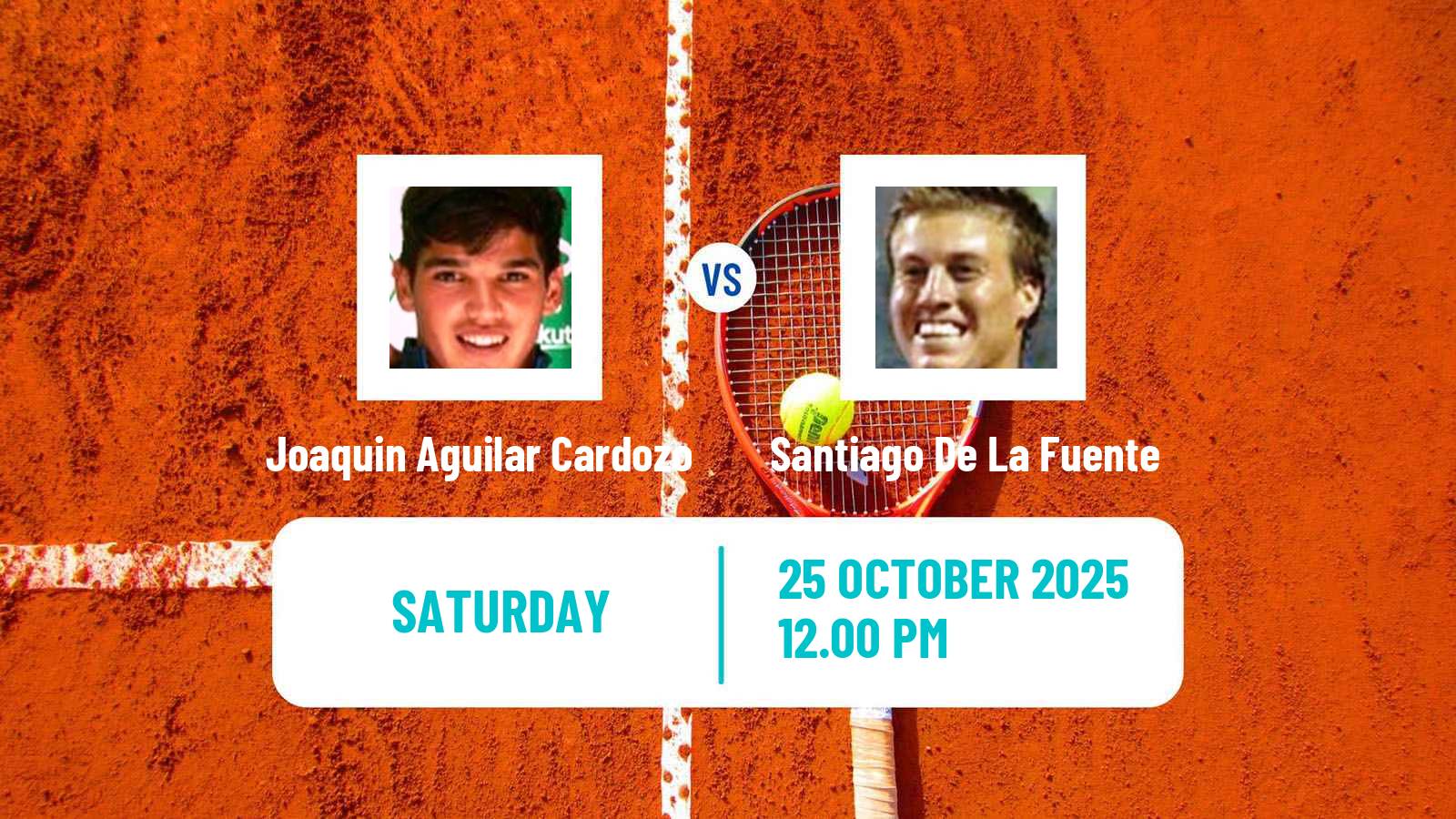 Tennis ITF M15 Santiago 6 Men Joaquin Aguilar Cardozo - Santiago De La Fuente