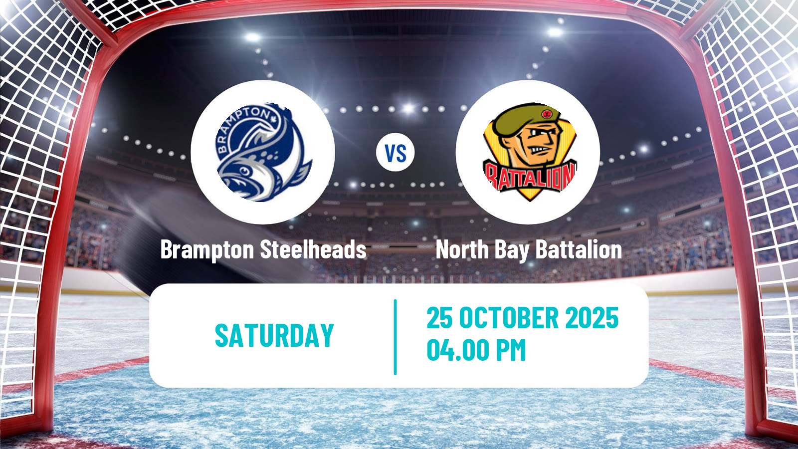Hockey OHL Brampton Steelheads - North Bay Battalion