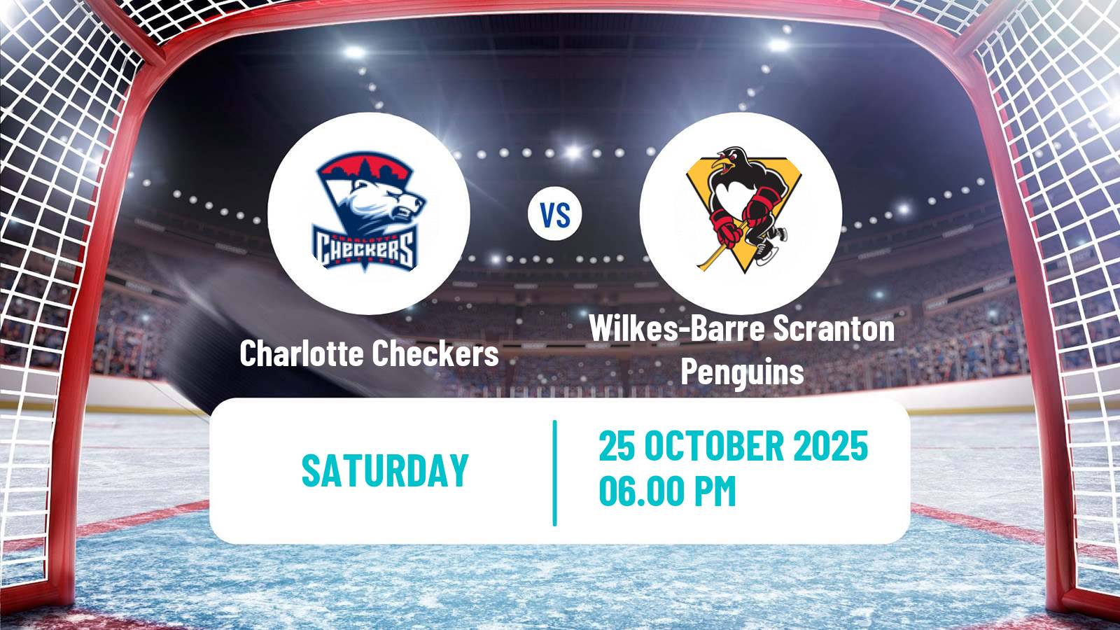 Hockey AHL Charlotte Checkers - Wilkes-Barre Scranton Penguins