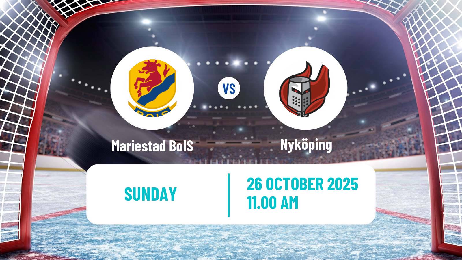 Hockey Swedish HockeyEttan Sodra Mariestad BoIS - Nyköping