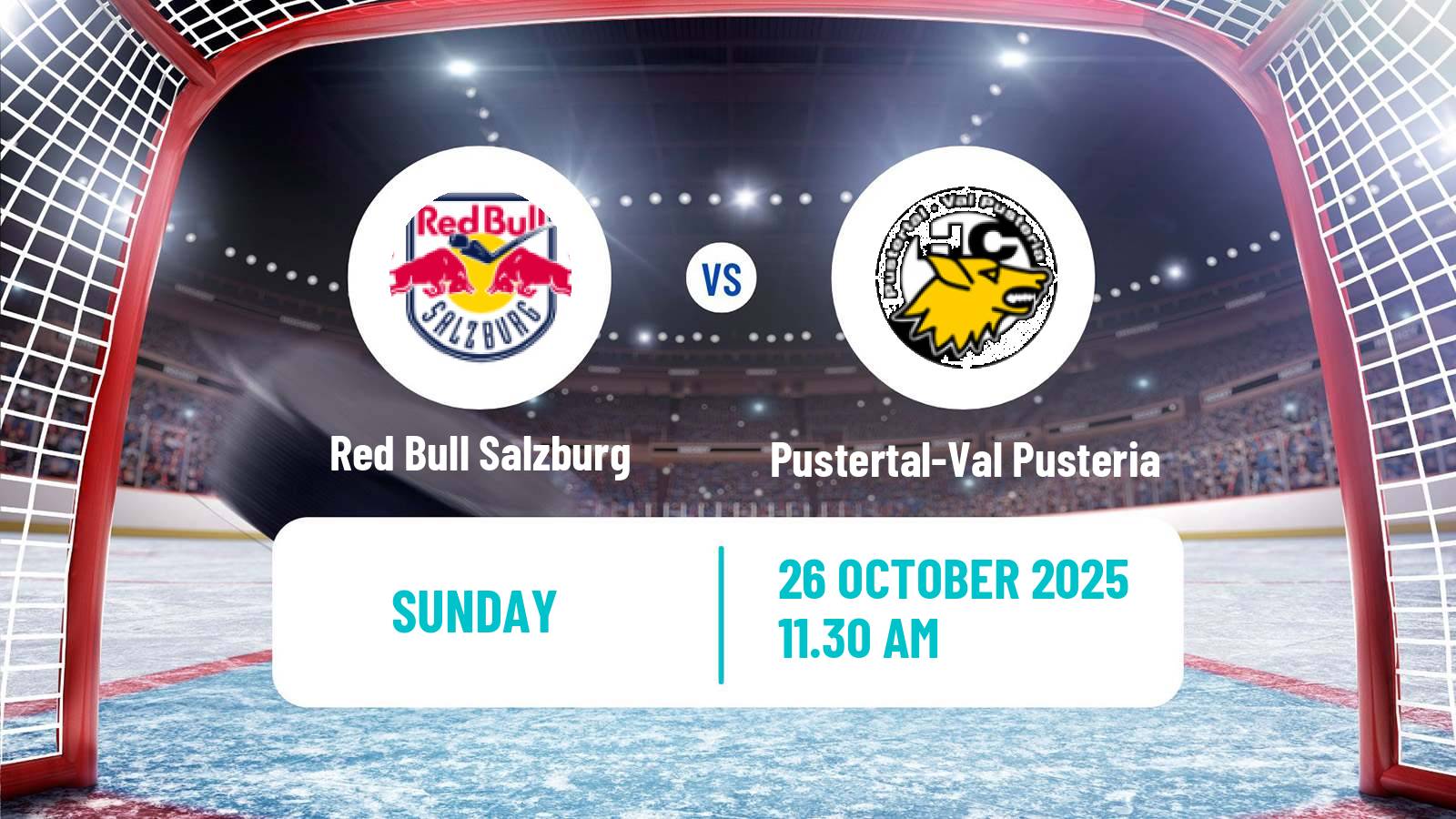 Hockey Austrian Ice Hockey League Red Bull Salzburg - Pustertal-Val Pusteria