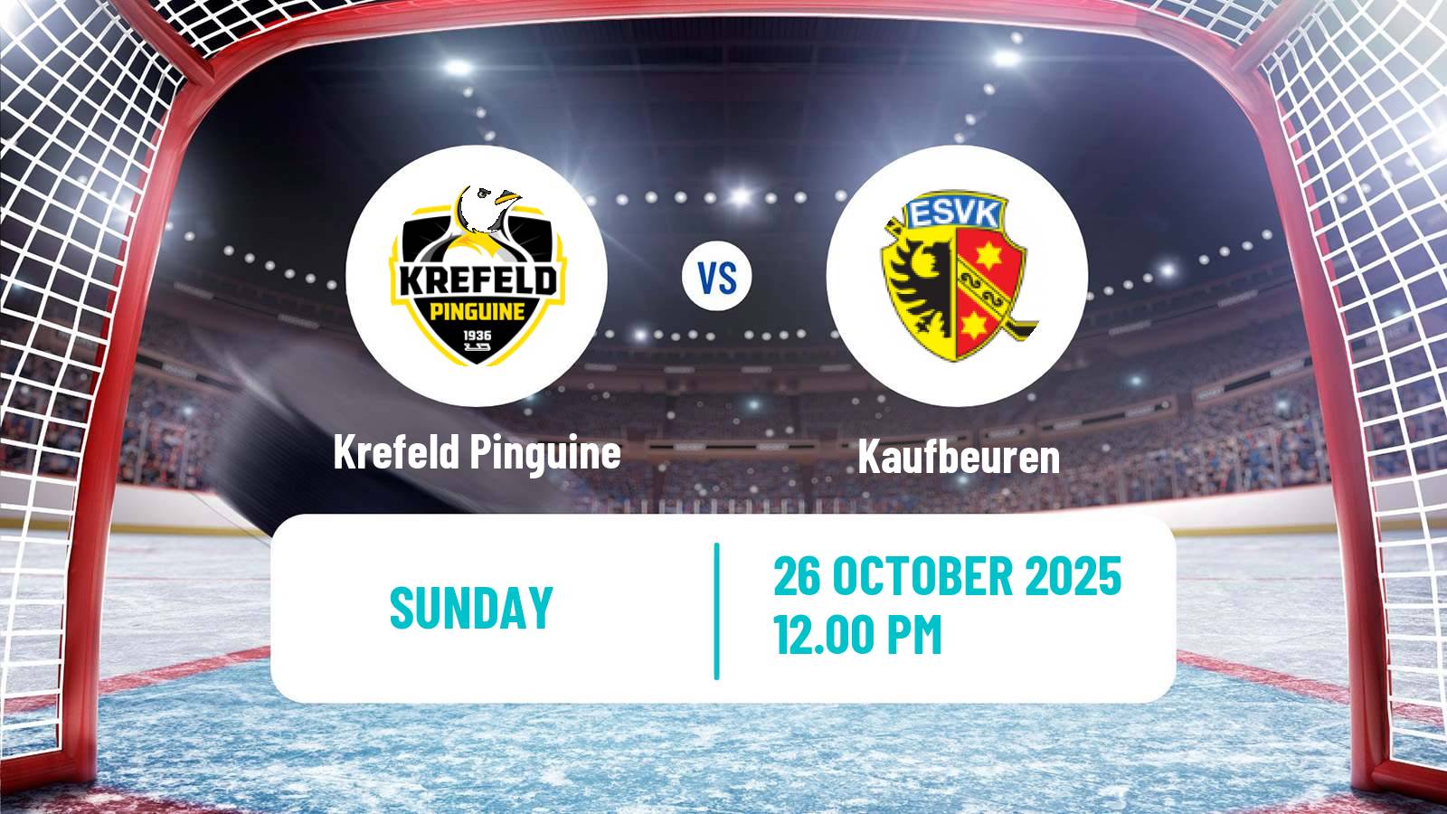 Hockey German DEL2 Krefeld Pinguine - Kaufbeuren