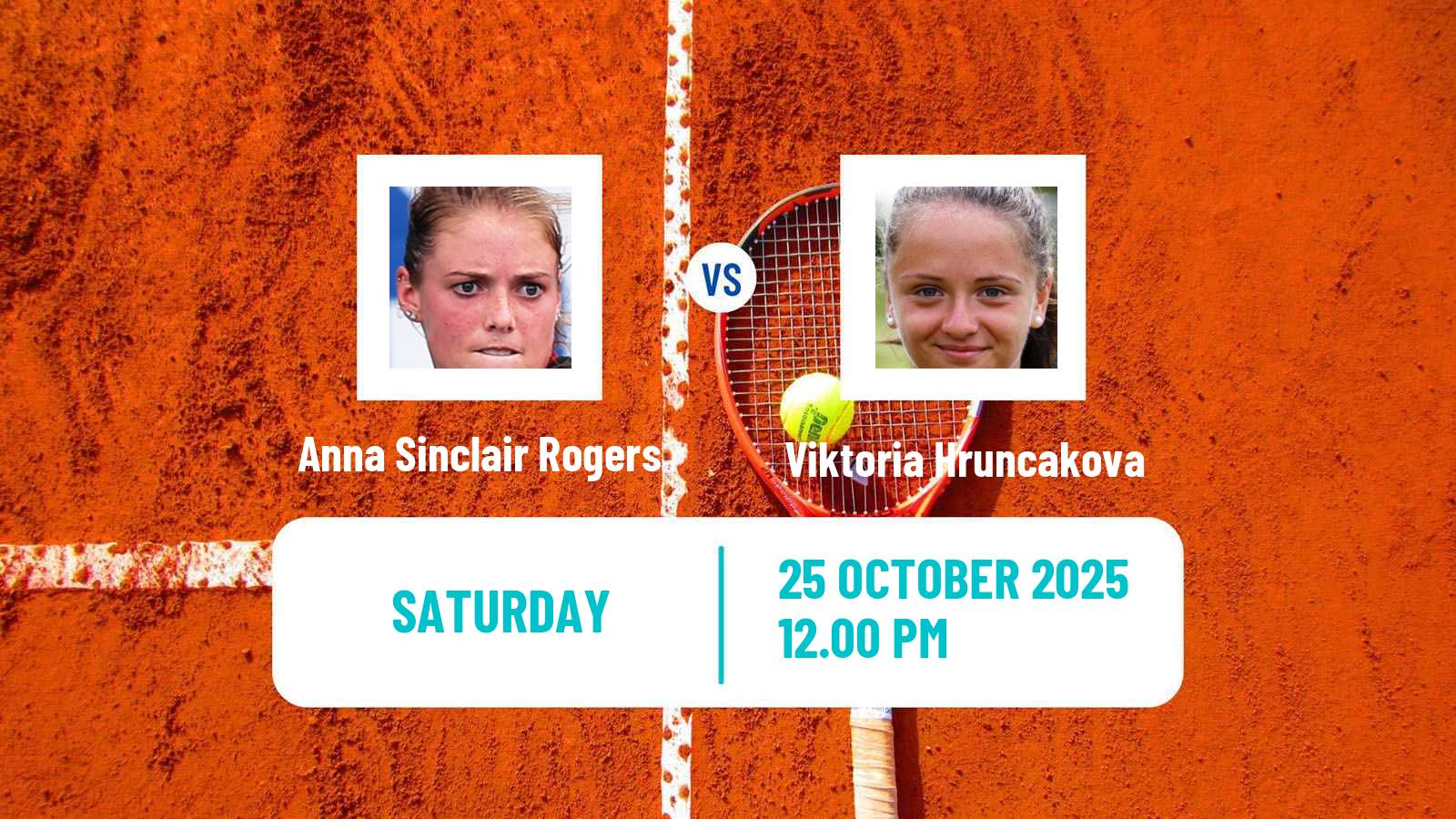Tennis ITF W75 Saguenay Women Anna Sinclair Rogers - Viktoria Hruncakova