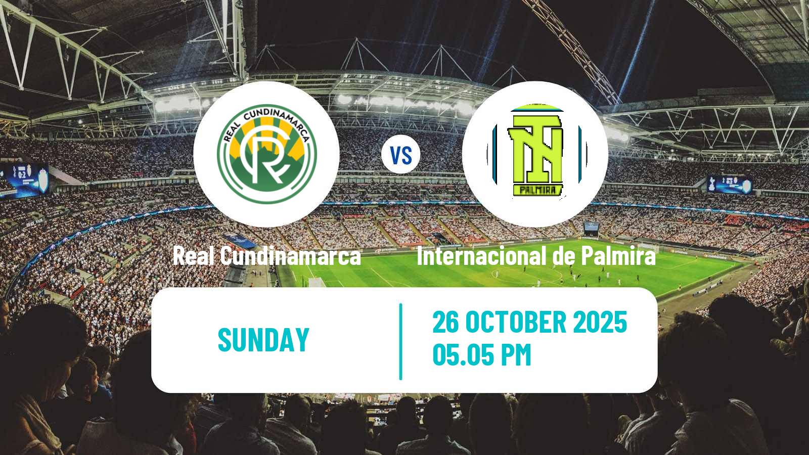 Football Colombian Primera B Real Cundinamarca - Internacional de Palmira