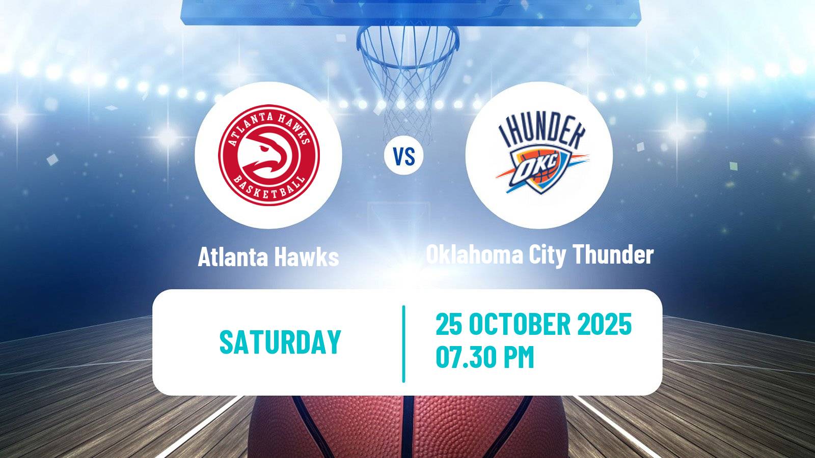 Basketball NBA Atlanta Hawks - Oklahoma City Thunder
