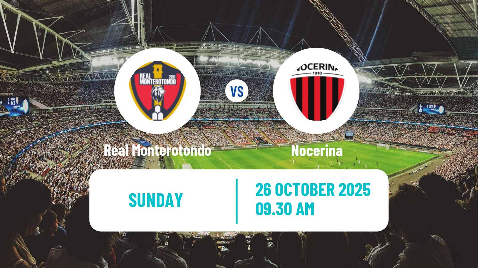 Football Italian Serie D - Group G Real Monterotondo - Nocerina