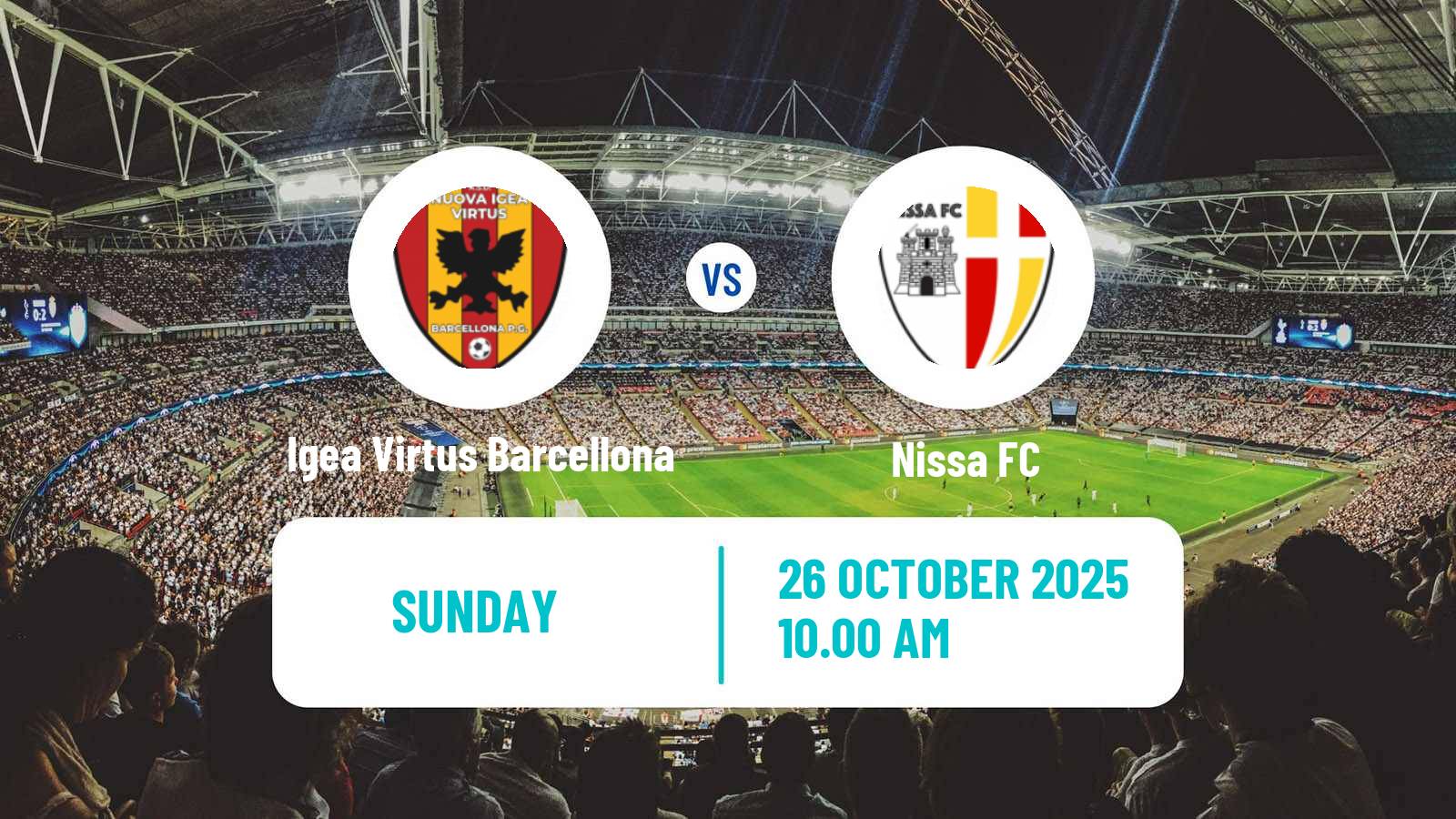 Football Italian Serie D - Group I Igea Virtus Barcellona - Nissa