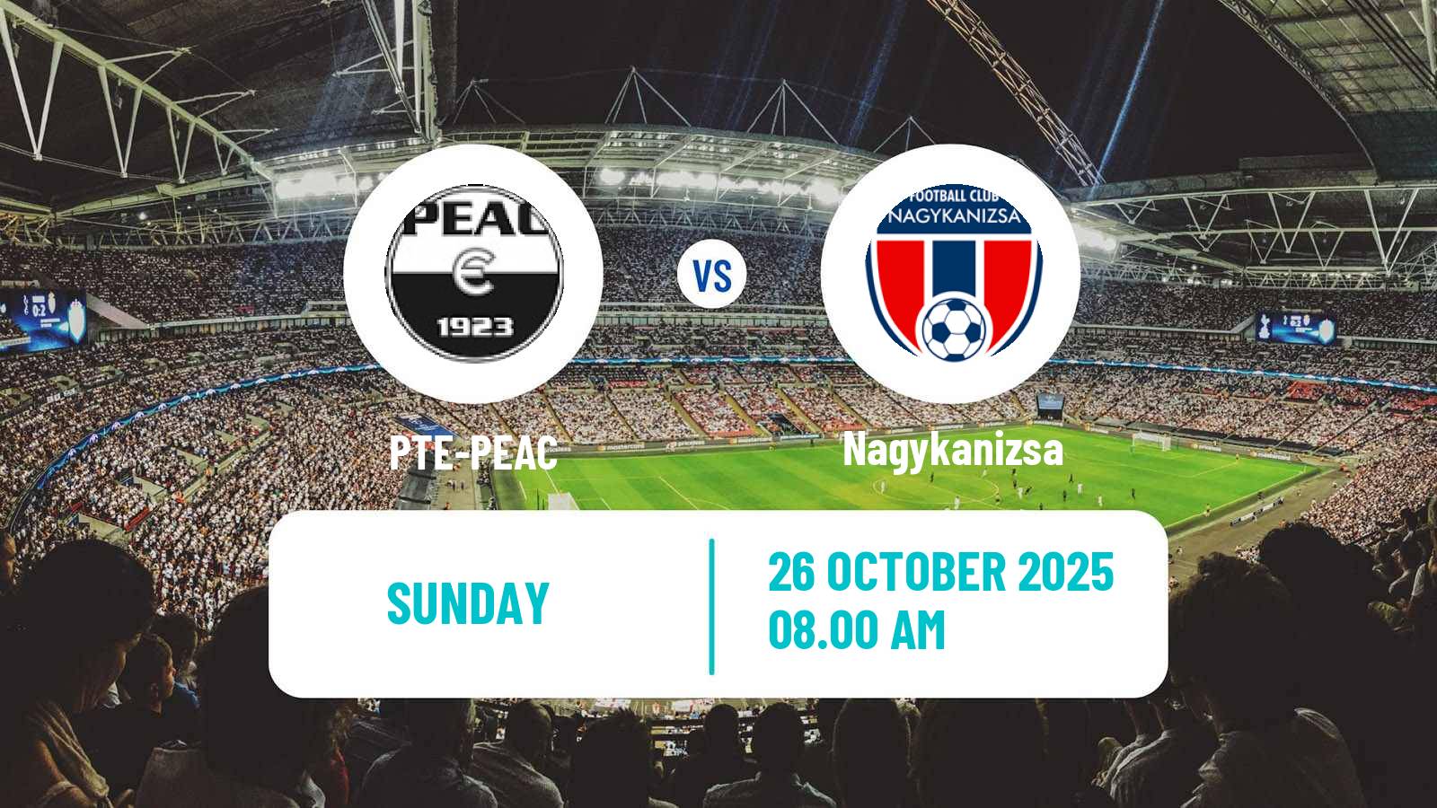 Football Hungarian NB III Southwest PTE-PEAC - Nagykanizsa