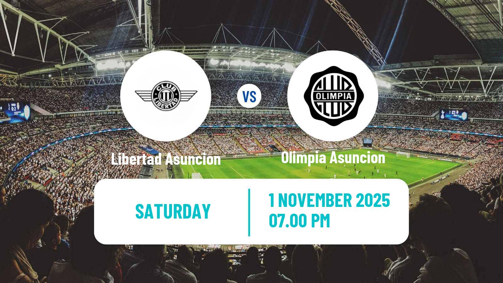 Football Paraguayan Primera Division Libertad Asuncion - Olimpia Asuncion