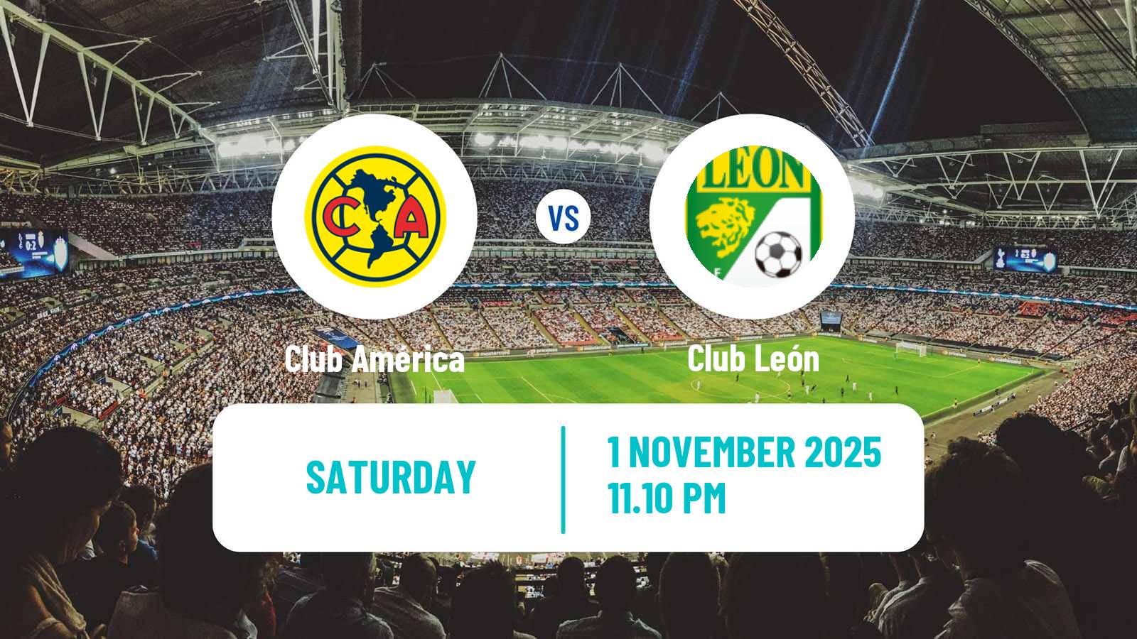 Football Mexican Liga MX Club América - Club León