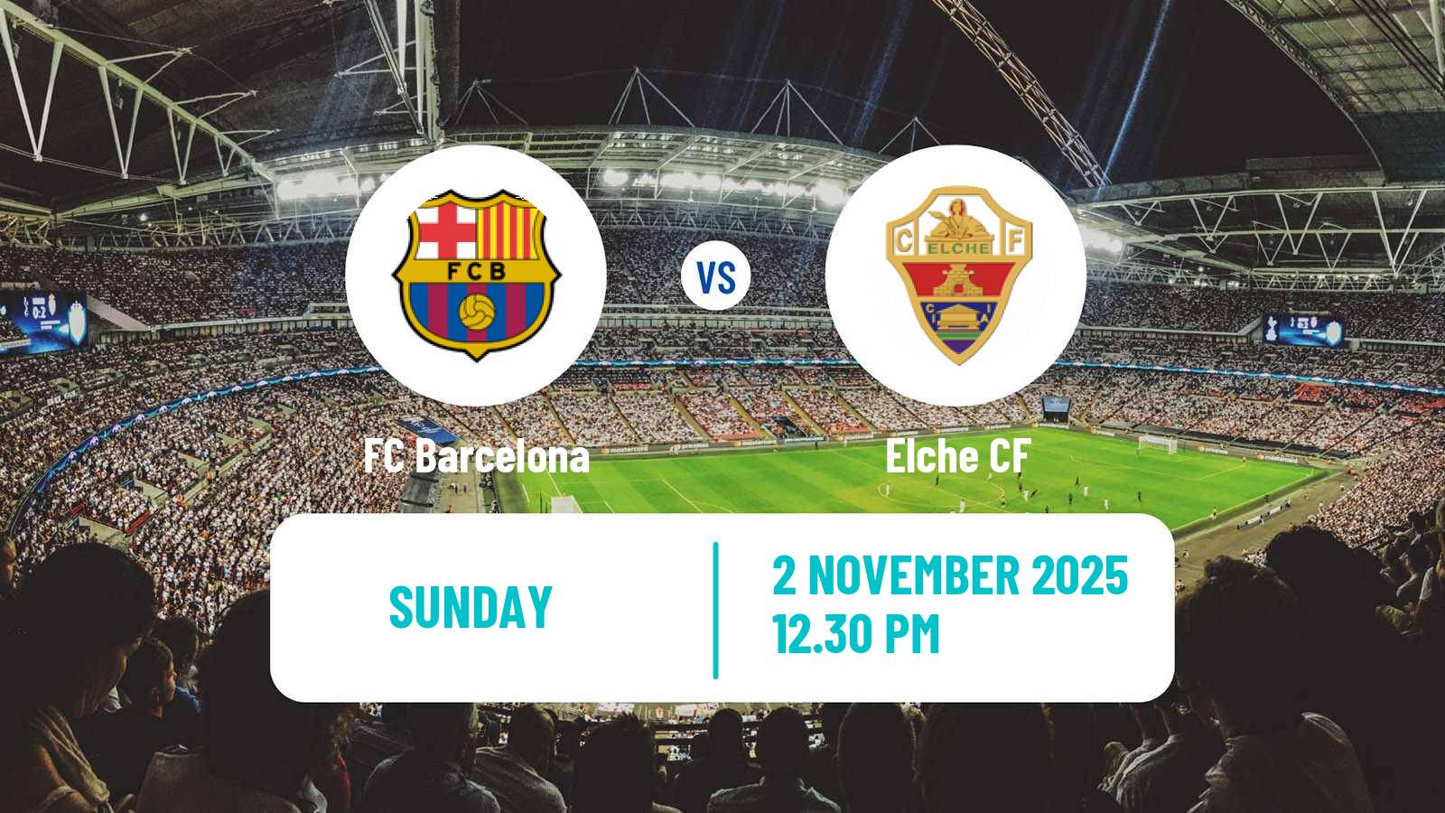 Football Spanish LaLiga Barcelona - Elche