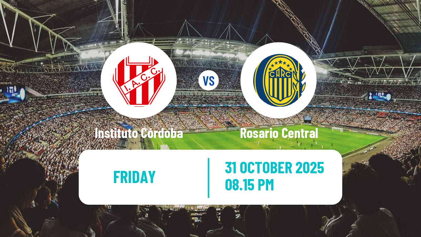 Football Argentinian Liga Profesional Instituto Córdoba - Rosario Central