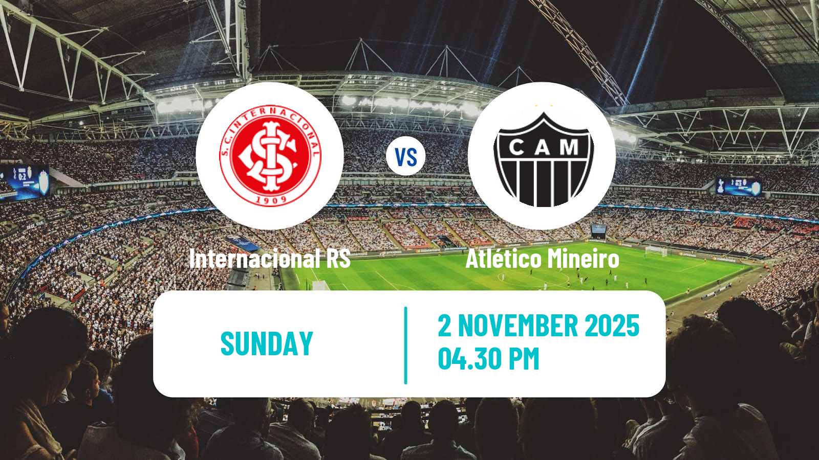 Football Brazilian Serie A Internacional RS - Atlético Mineiro
