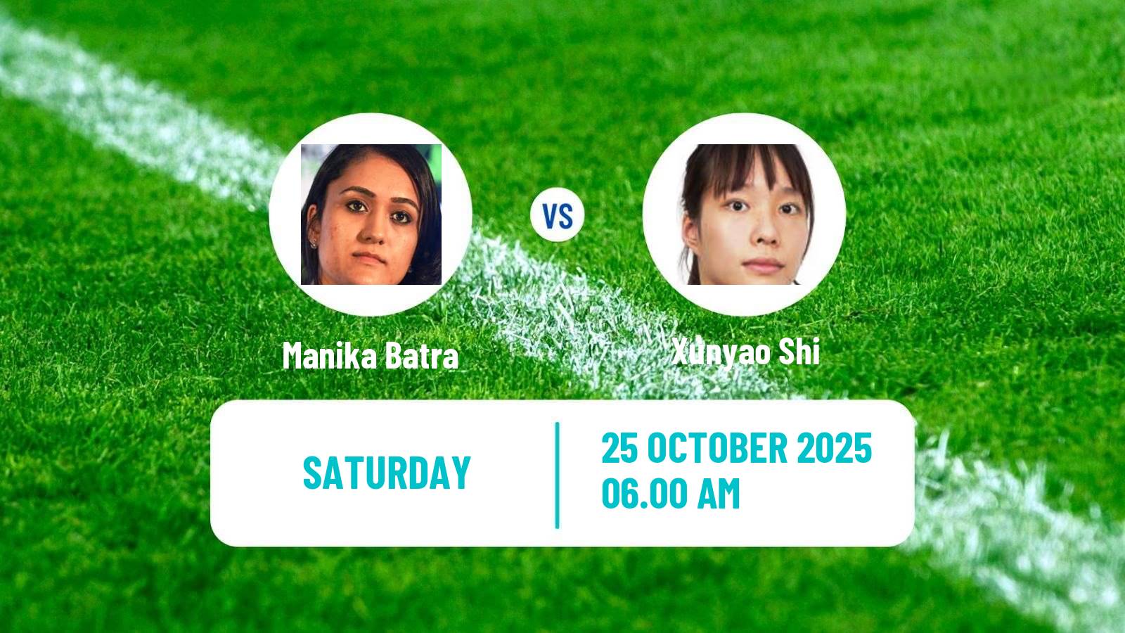 Table tennis Wtt Star Contender London Women Manika Batra - Xunyao Shi