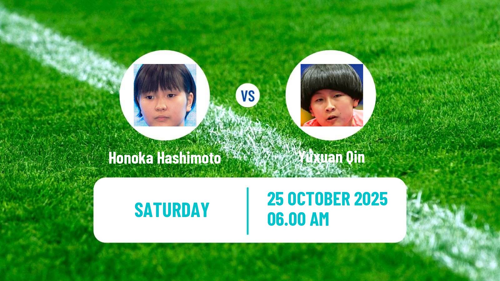 Table tennis Wtt Star Contender London Women Honoka Hashimoto - Yuxuan Qin