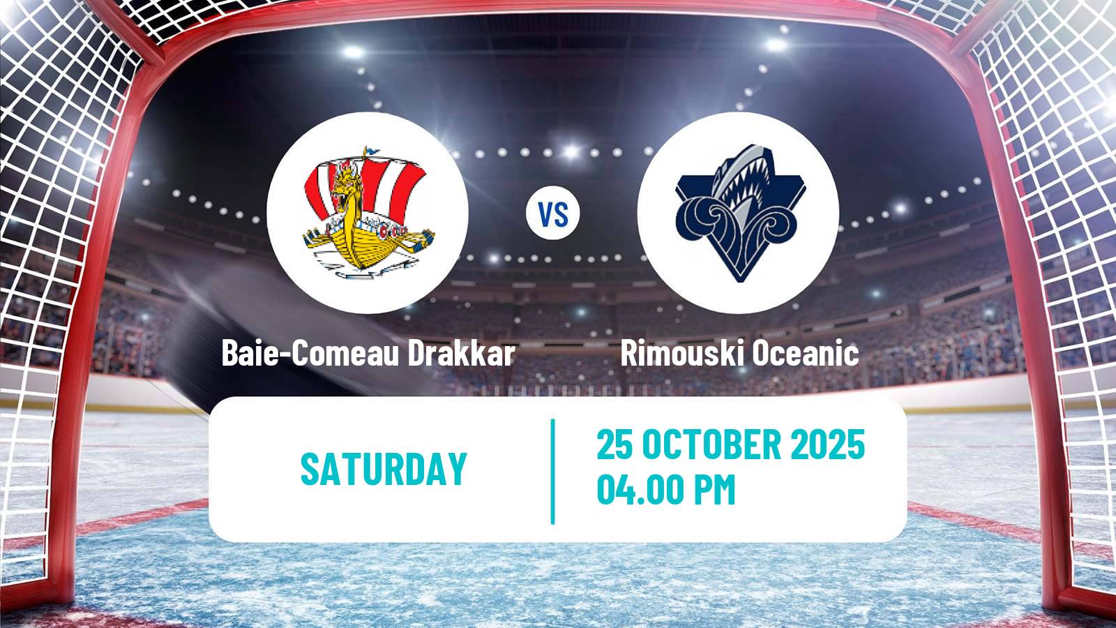 Hockey QMJHL Baie-Comeau Drakkar - Rimouski Oceanic