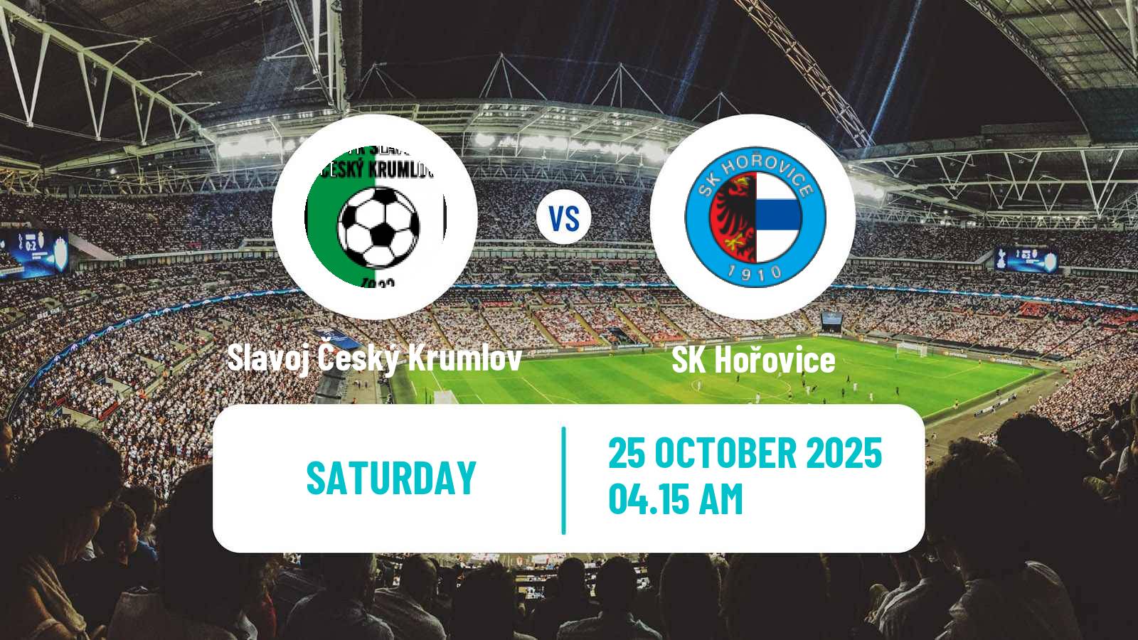 Football Czech Division A Slavoj Český Krumlov - Hořovice