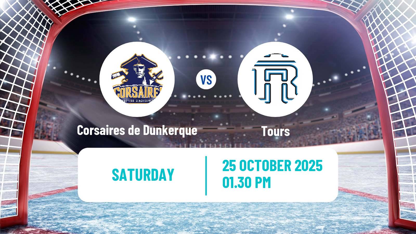 Hockey French D1 Ice Hockey Corsaires de Dunkerque - Tours