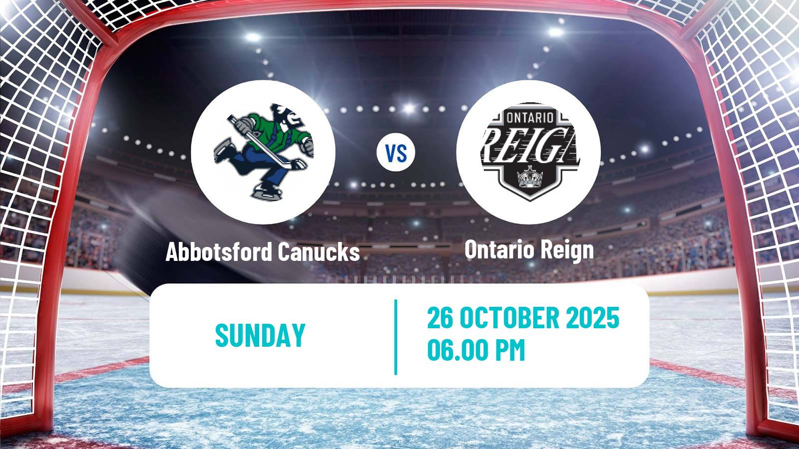Hockey AHL Abbotsford Canucks - Ontario Reign