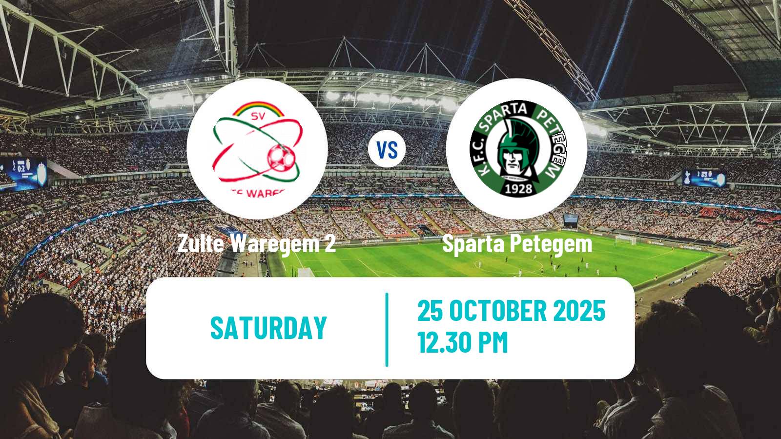 Football Belgian Second Amateur Division Group A Zulte Waregem 2 - Sparta Petegem