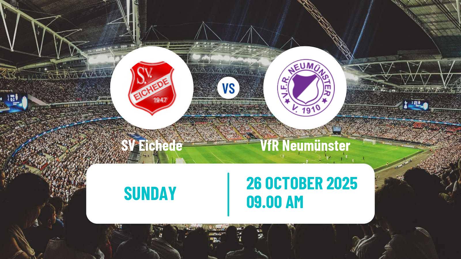 Football German Oberliga Schleswig-Holstein Eichede - VfR Neumünster