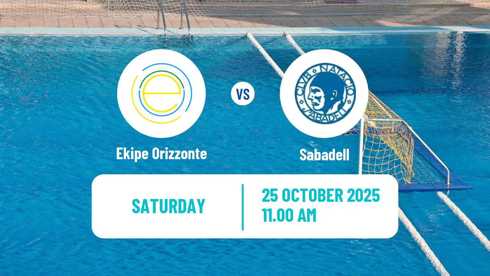 Water polo Champions League Water Polo Women Ekipe Orizzonte - Sabadell
