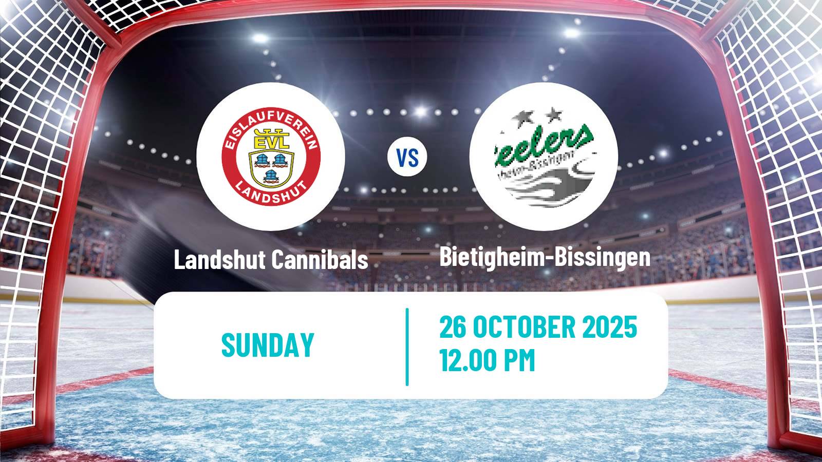 Hockey German DEL2 Landshut Cannibals - Bietigheim-Bissingen
