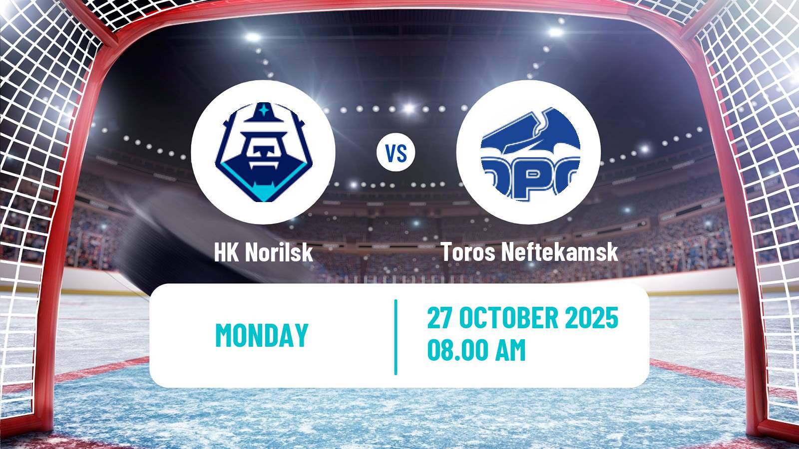 Hockey VHL Norilsk - Toros Neftekamsk