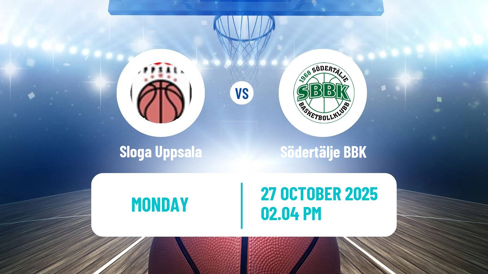 Basketball Swedish Basketligan Sloga Uppsala - Södertälje BBK