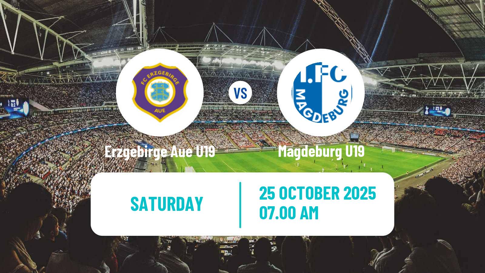 Football German DFB Youth League Erzgebirge Aue U19 - Magdeburg U19