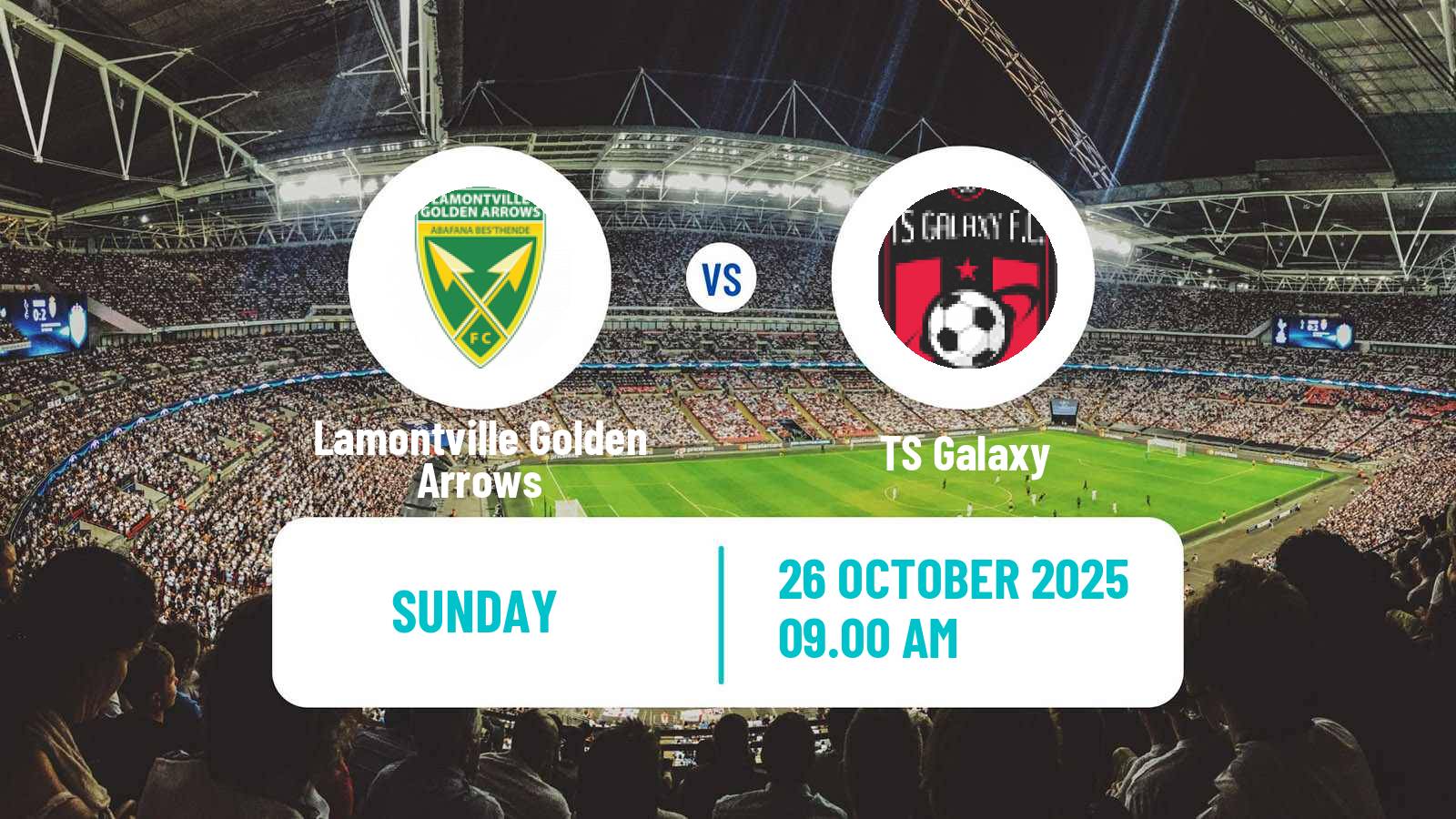 Football South African Knockout Lamontville Golden Arrows - TS Galaxy
