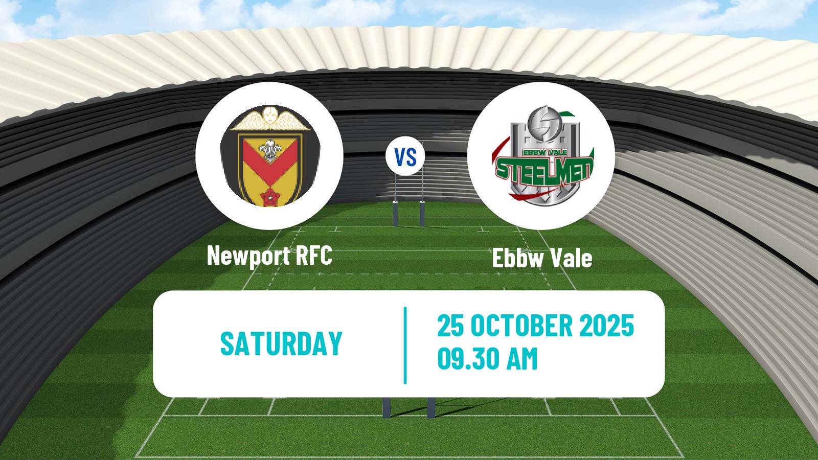 Rugby union Welsh Super Rygbi Cymru Newport - Ebbw Vale