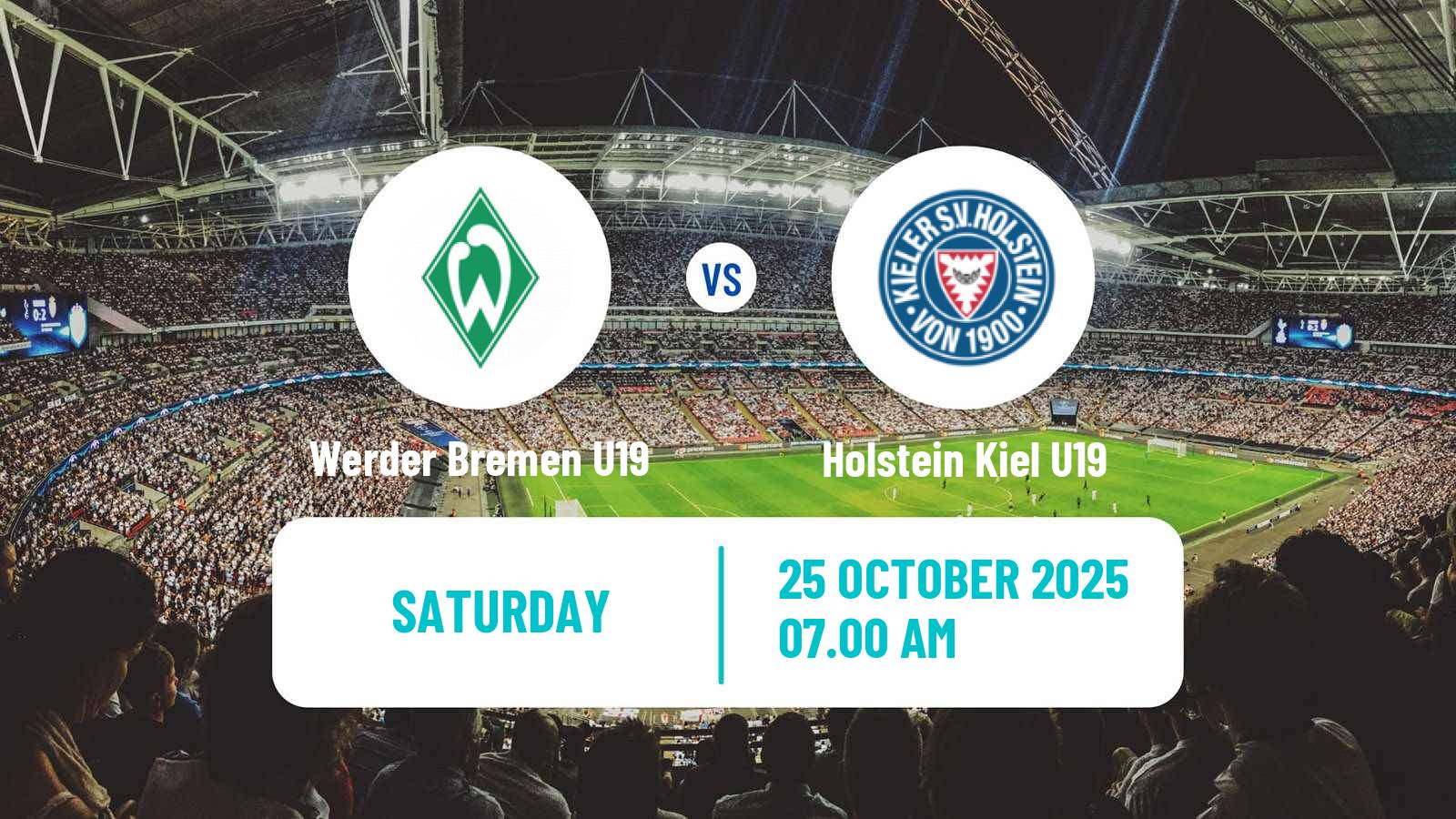 Football German DFB Youth League Werder Bremen U19 - Holstein Kiel U19