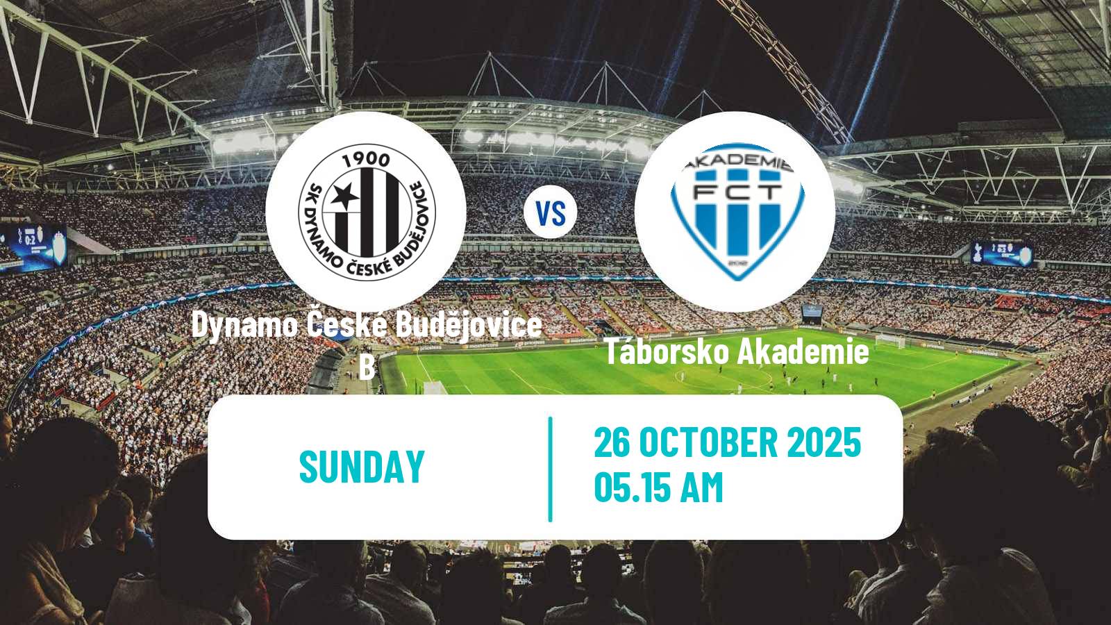 Football Czech CFL Group A Dynamo České Budějovice B - Táborsko Akademie