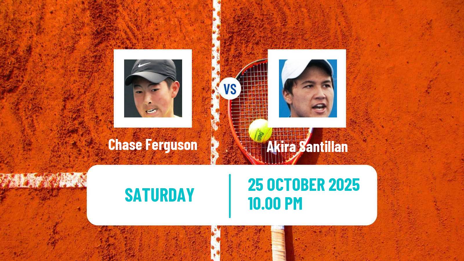 Tennis ITF M25 Huzhou Men Chase Ferguson - Akira Santillan