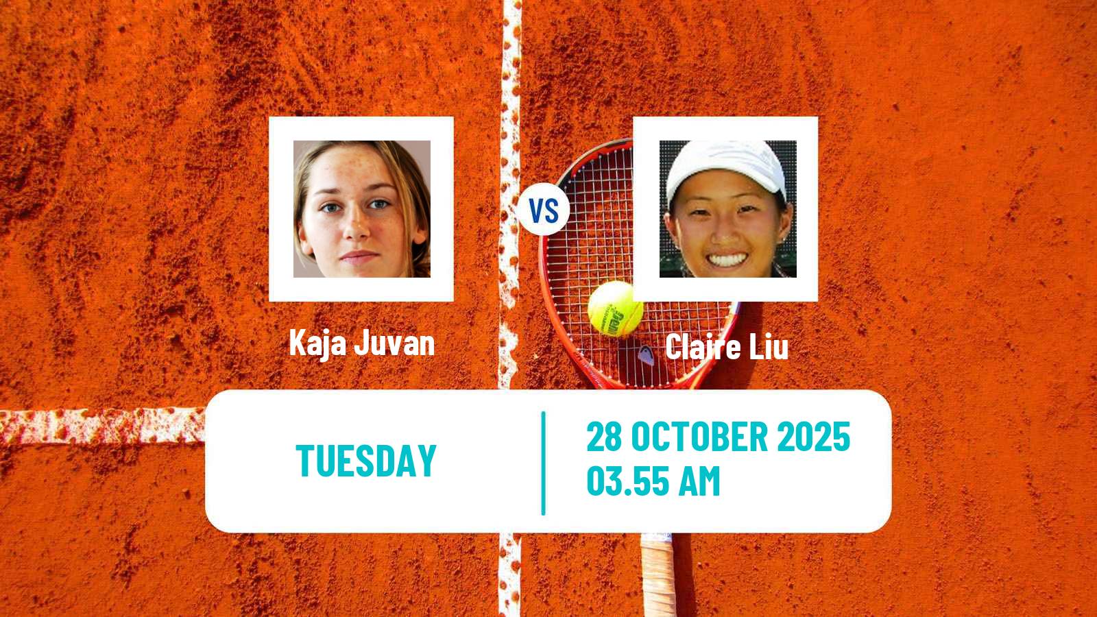 Tennis WTA Jiujiang Kaja Juvan - Claire Liu