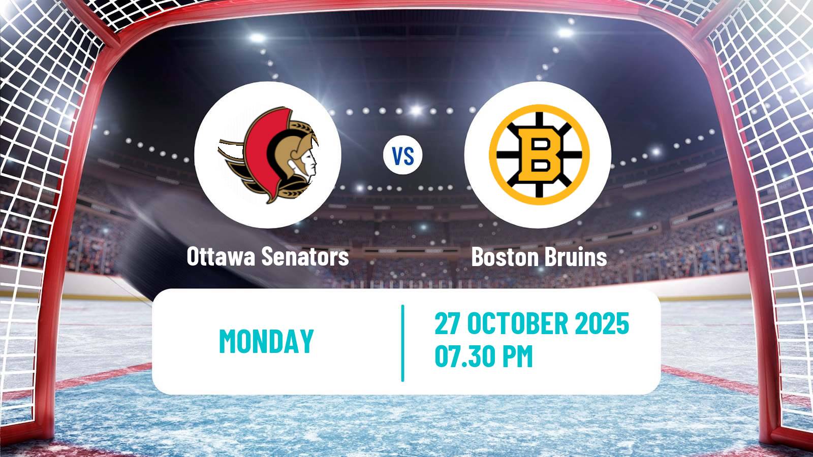 Hockey NHL Ottawa Senators - Boston Bruins