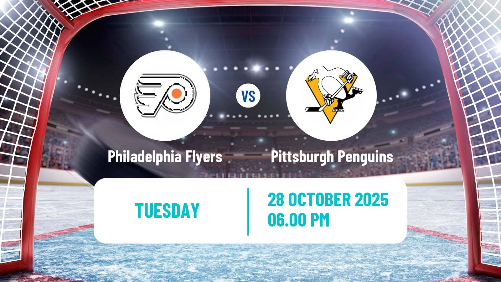 Hockey NHL Philadelphia Flyers - Pittsburgh Penguins