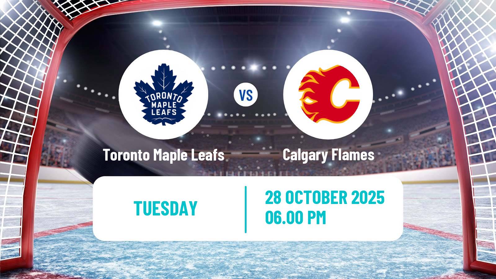 Hockey NHL Toronto Maple Leafs - Calgary Flames