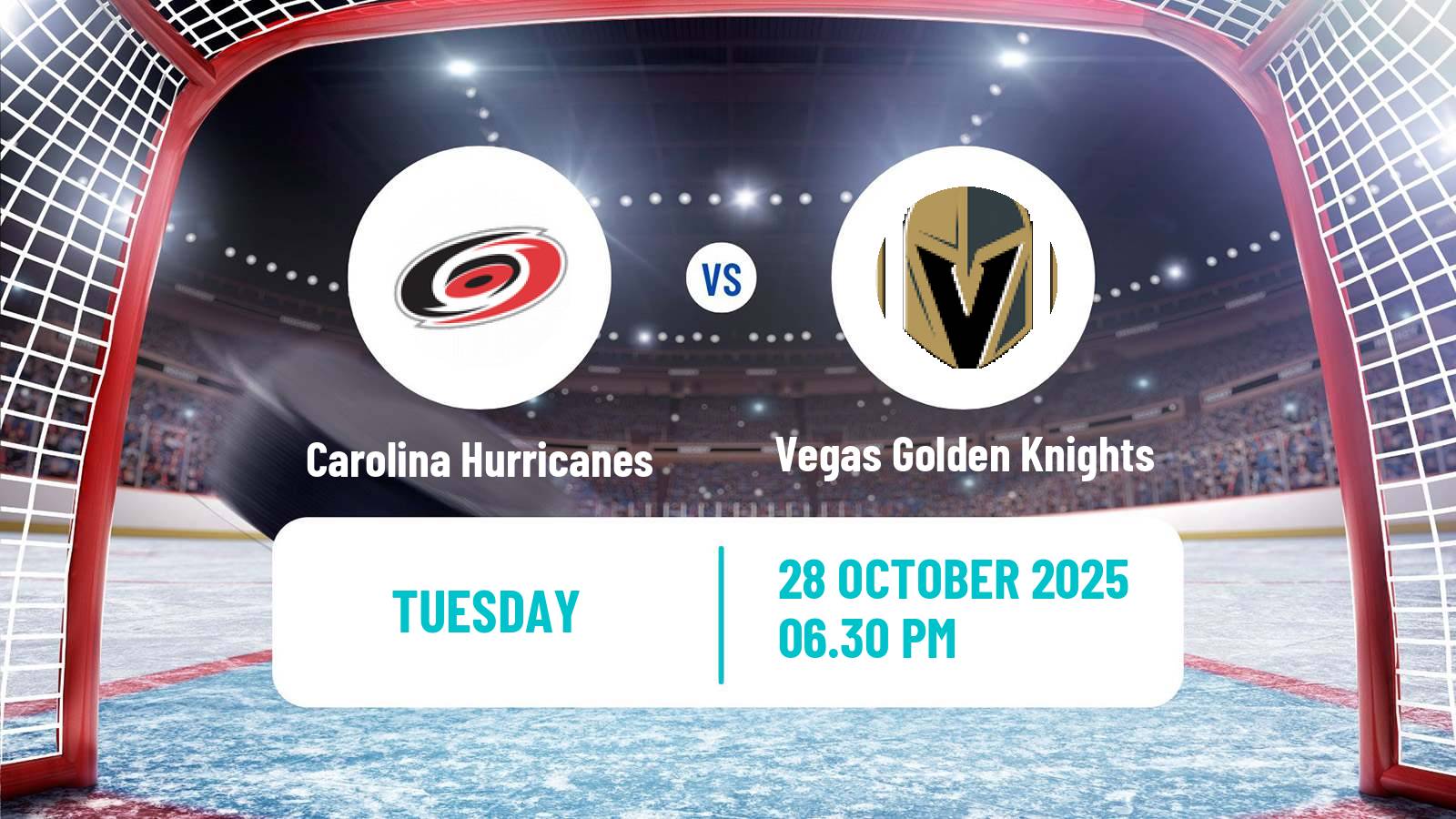 Hockey NHL Carolina Hurricanes - Vegas Golden Knights