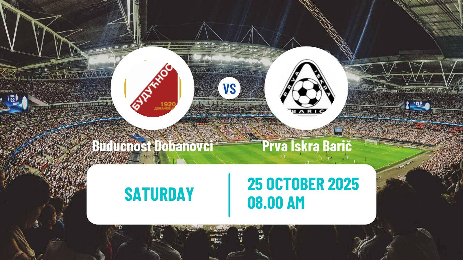 Football Serbian Srpska Liga - Belgrade Budućnost Dobanovci - Prva Iskra Barič