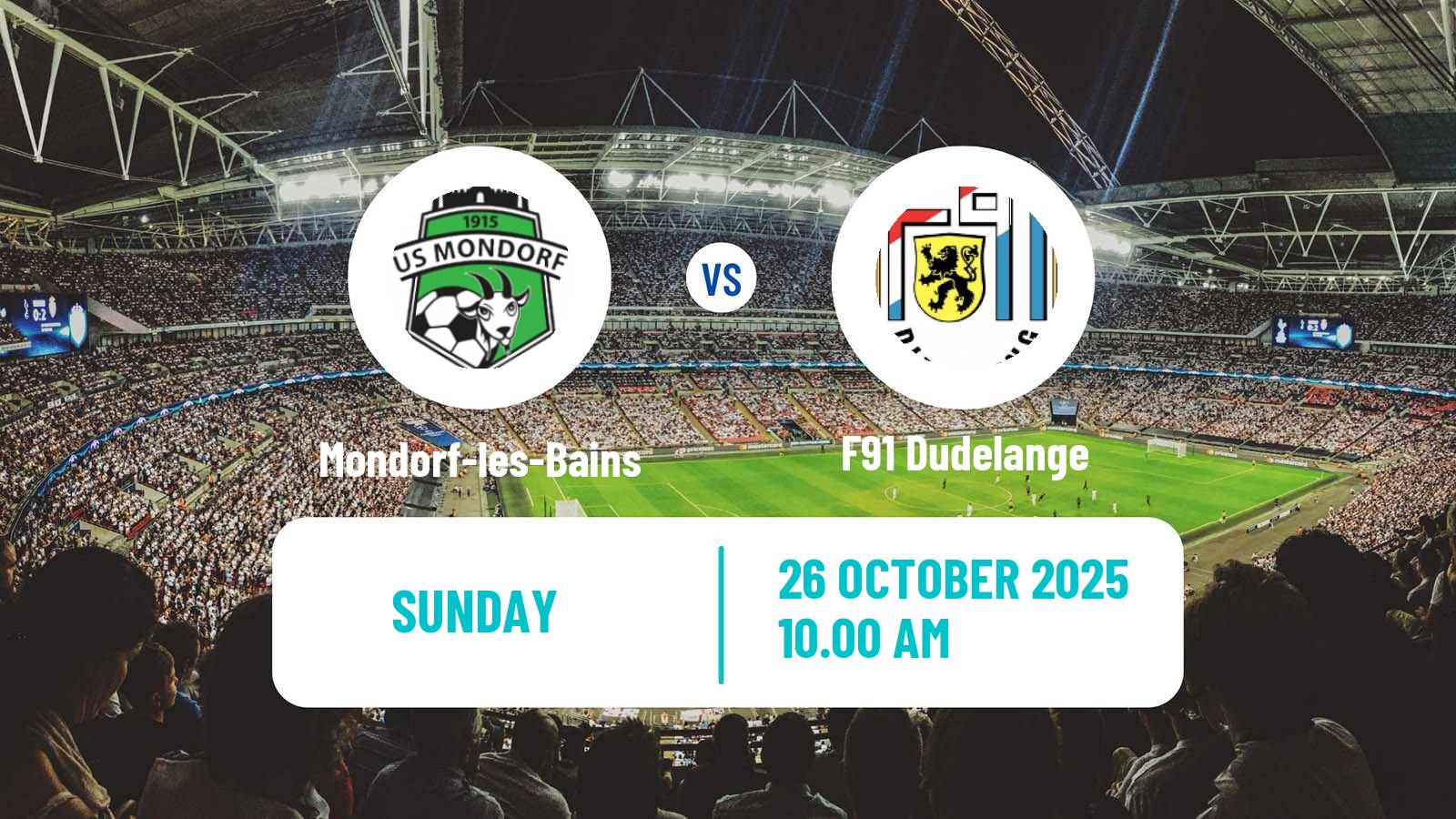 Football Luxembourg National Division Mondorf-les-Bains - F91 Dudelange