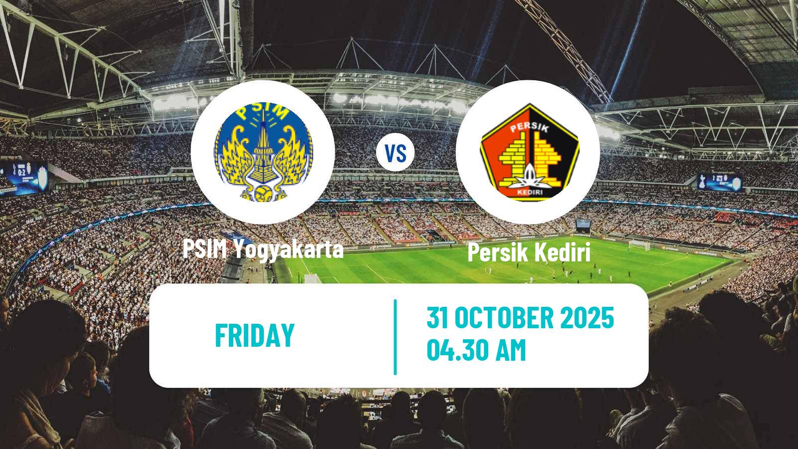 Football Indonesian Liga 1 PSIM Yogyakarta - Persik Kediri