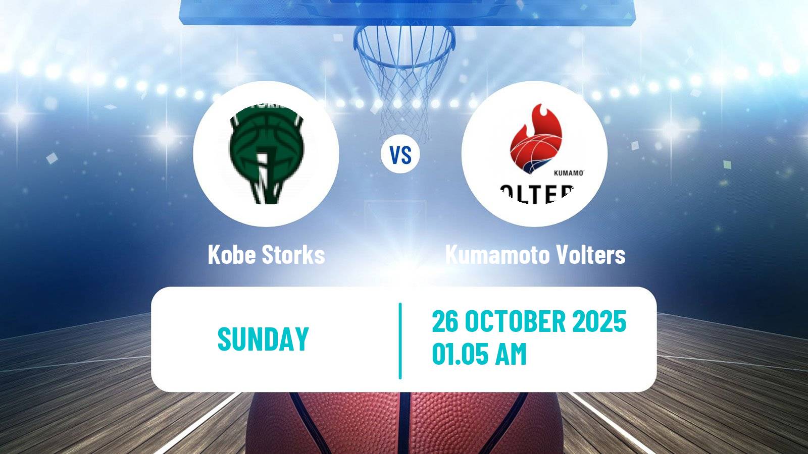 Basketball Japan B2 League Basketball Kobe Storks - Kumamoto Volters