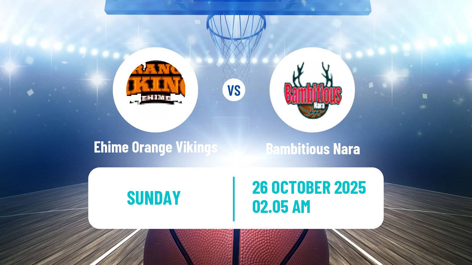 Basketball Japan B2 League Basketball Ehime Orange Vikings - Bambitious Nara