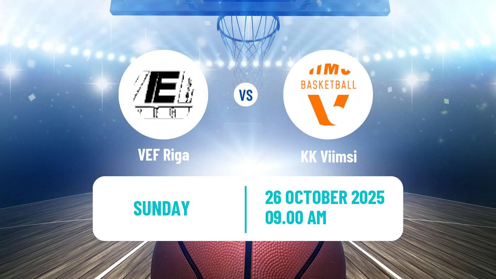 Basketball Estonian–Latvian Basketball League VEF Riga - Viimsi