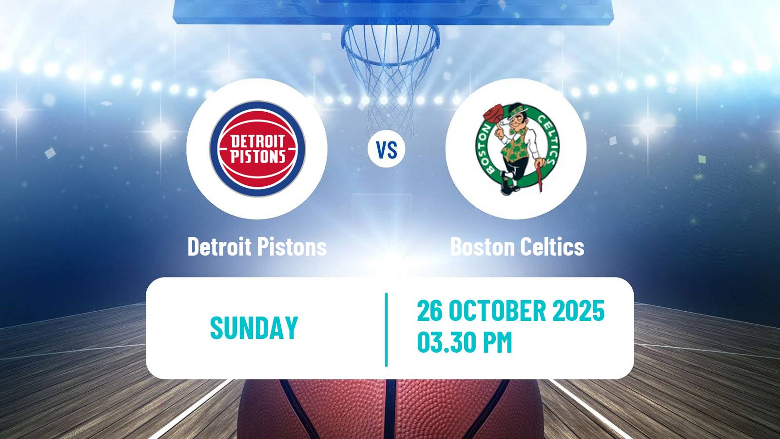 Basketball NBA Detroit Pistons - Boston Celtics