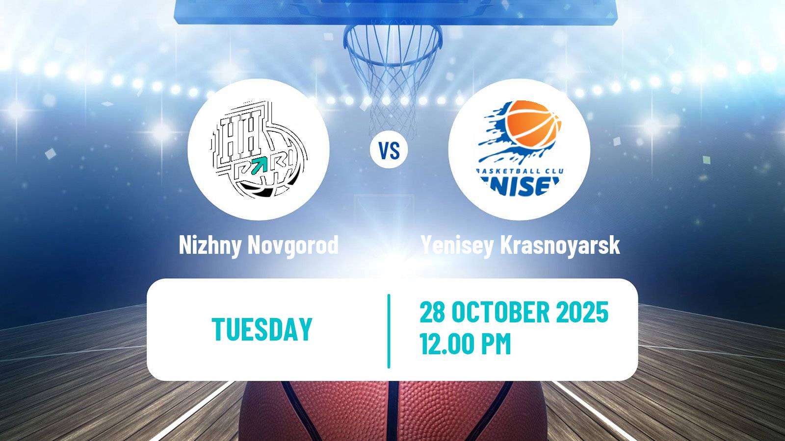 Basketball VTB United League Nizhny Novgorod - Yenisey Krasnoyarsk