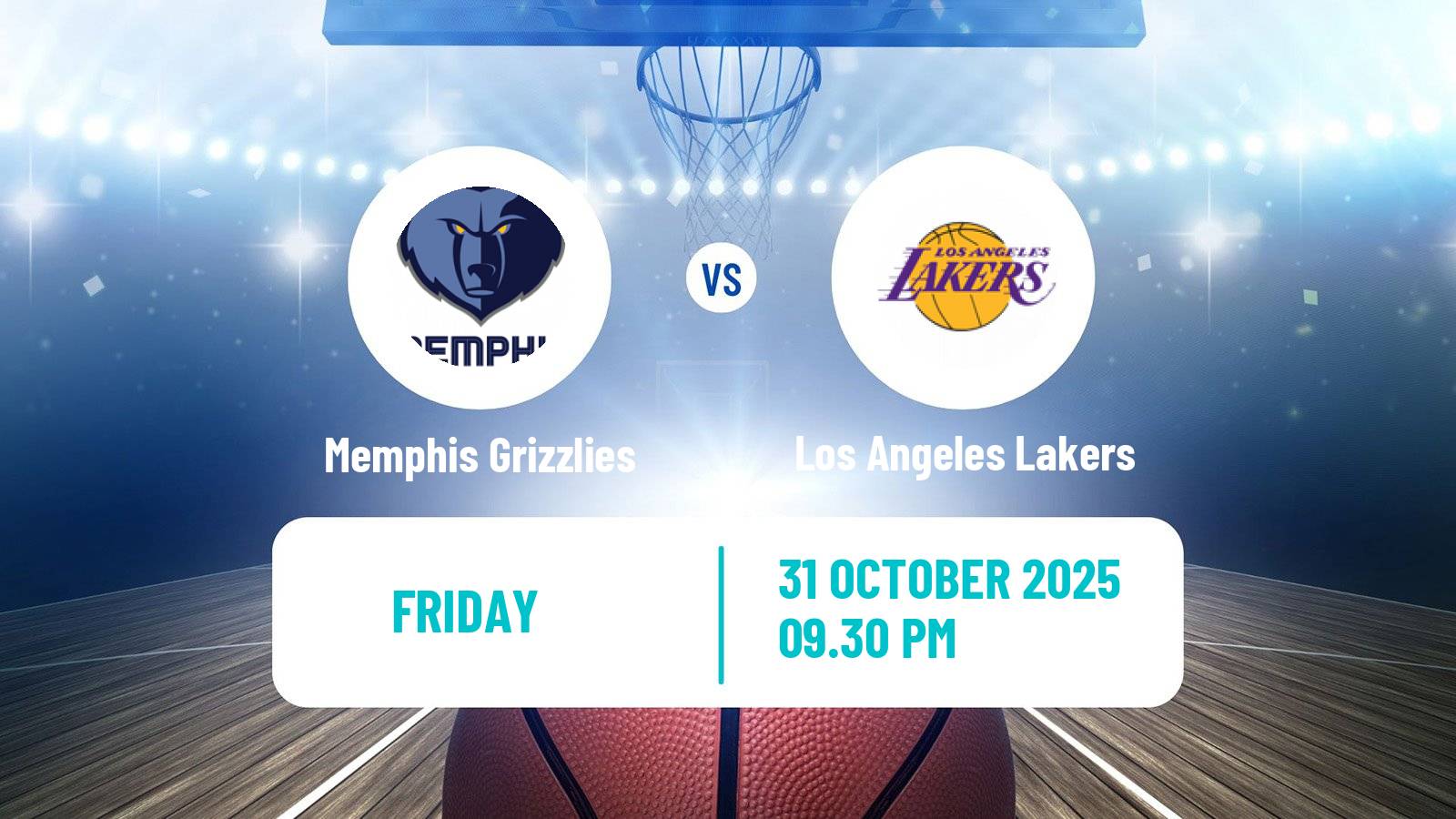 Basketball NBA Memphis Grizzlies - Los Angeles Lakers