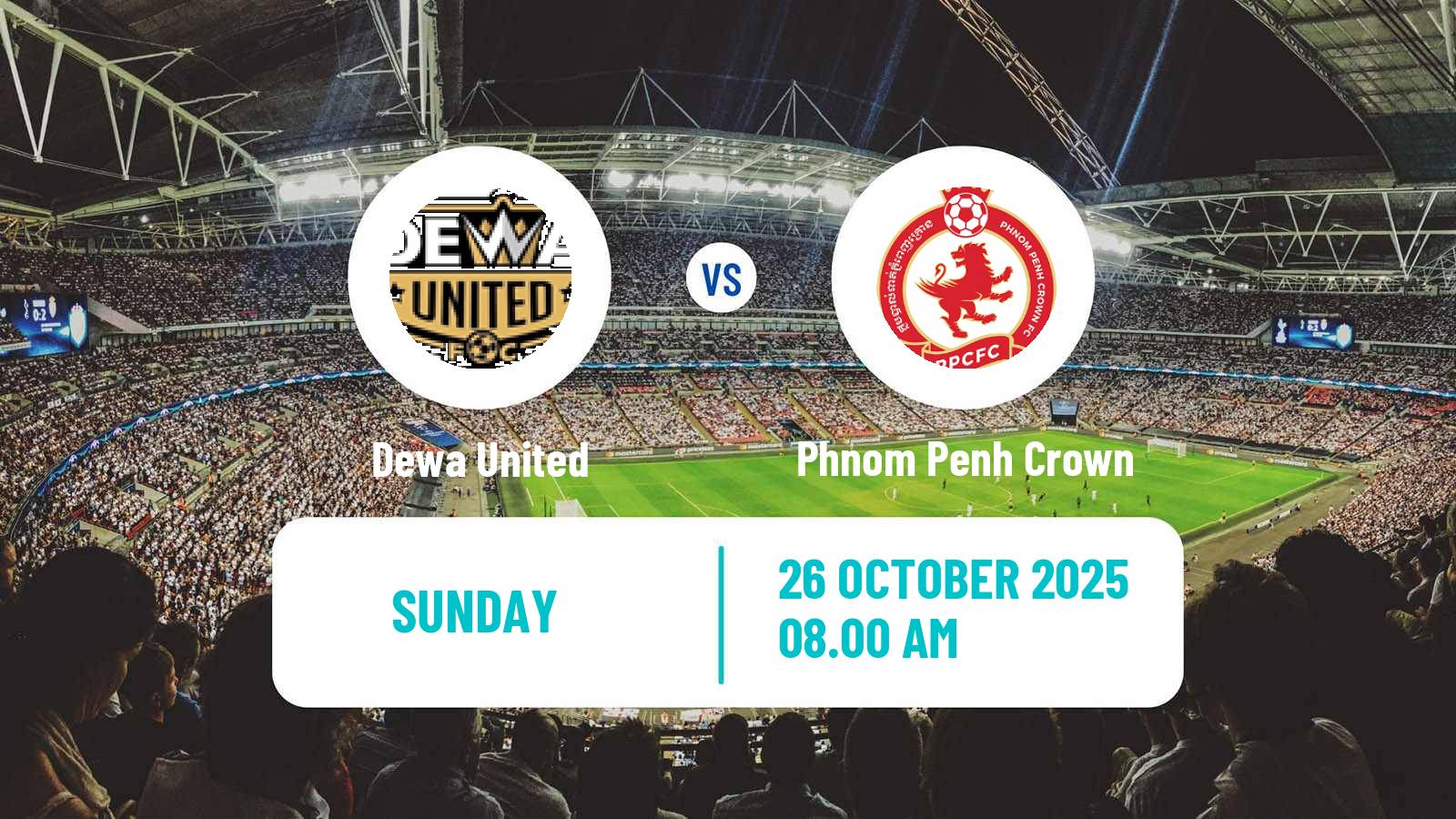 Football AFC Challenge League Dewa United - Phnom Penh Crown